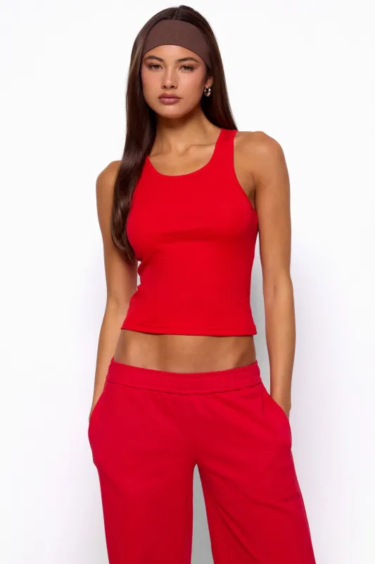 Francie Ribbed Tank Top made by Edikted