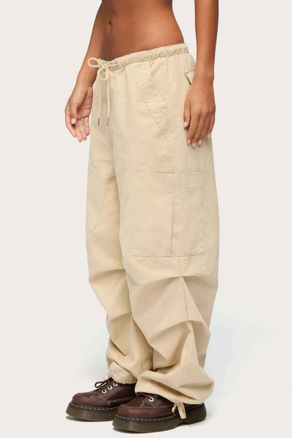 Emzi Baggy Cotton Cargo Pants sold by Edikted product image thumbnail 2