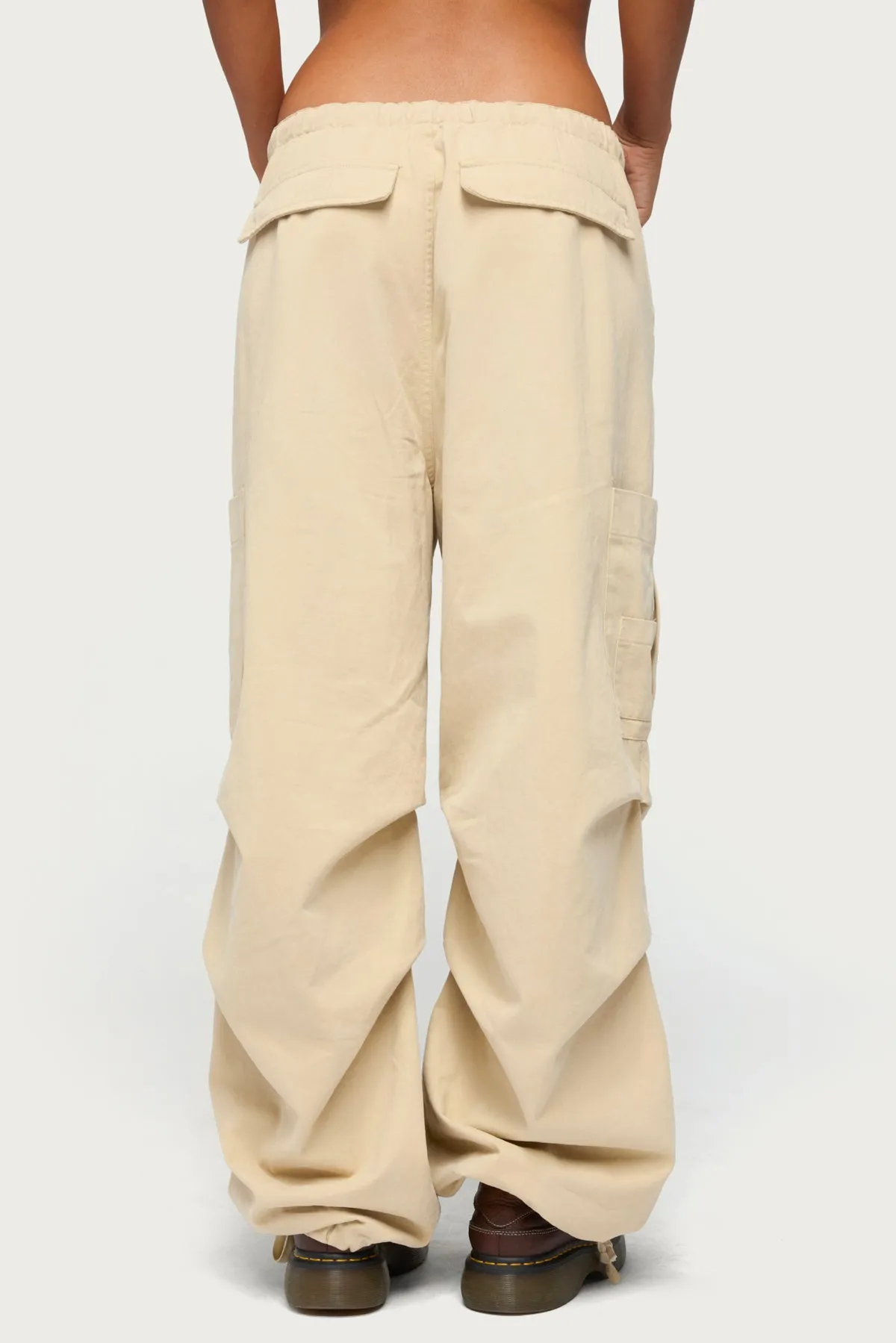Emzi Baggy Cotton Cargo Pants sold by Edikted product image thumbnail 4