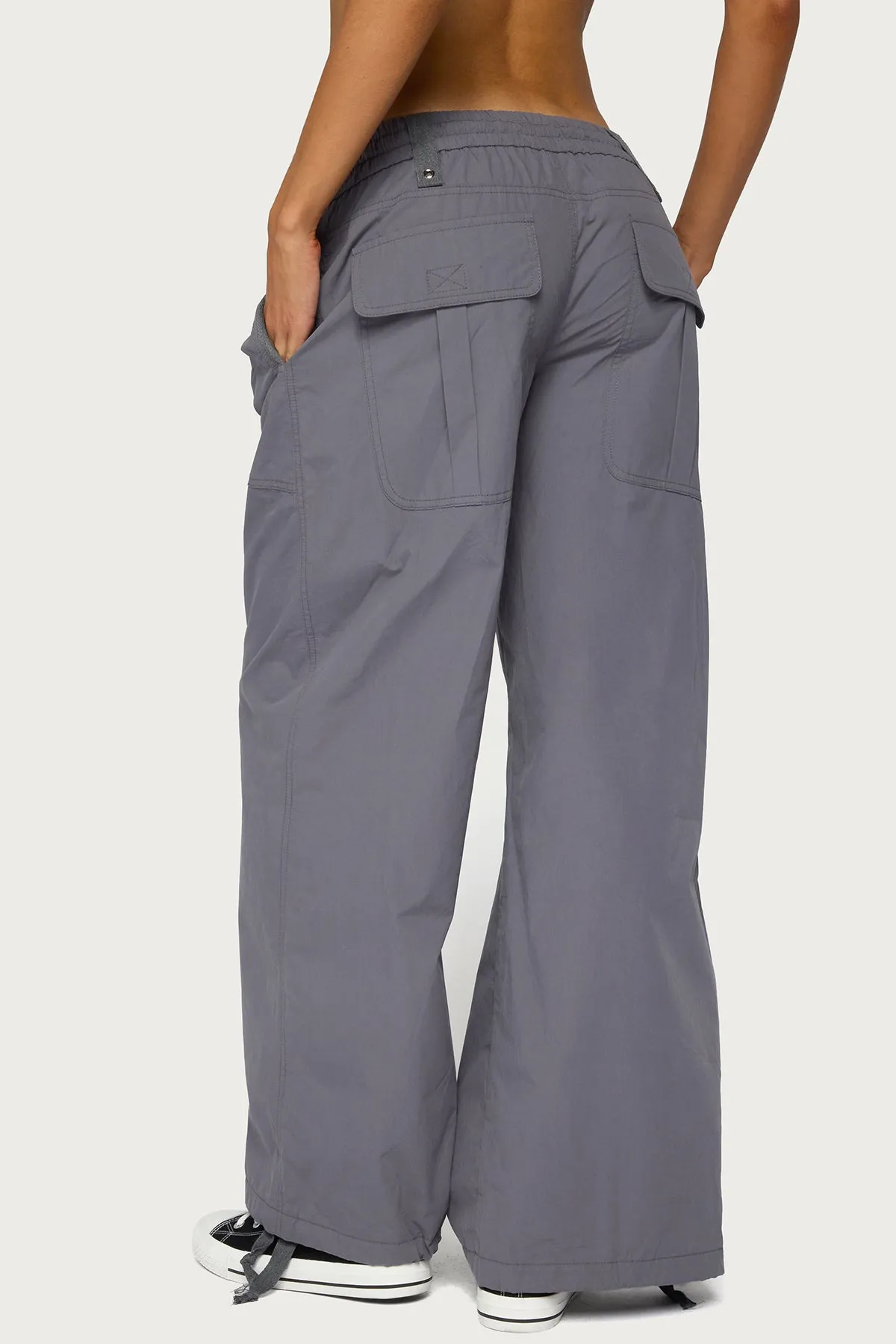 Kathleen Oversized Cotton Cargo Pants sold by Edikted product image thumbnail 4