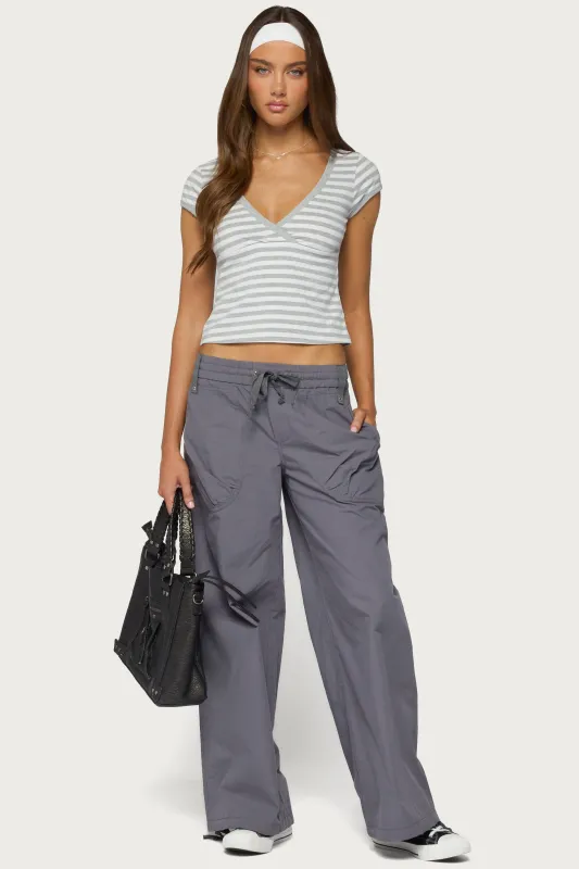 Kathleen Oversized Cotton Cargo Pants made by Edikted