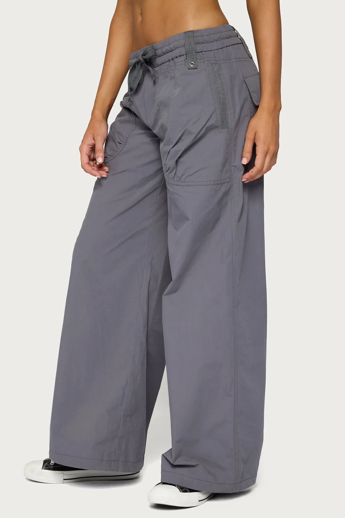 Kathleen Oversized Cotton Cargo Pants sold by Edikted product image thumbnail 3
