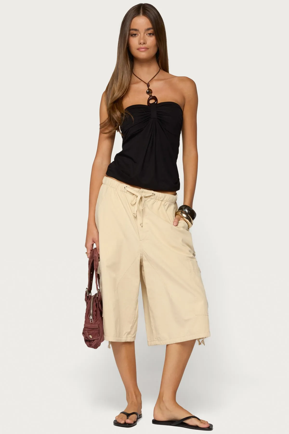 Itzel Ring Gathered Halter Top sold by Edikted product image thumbnail 2