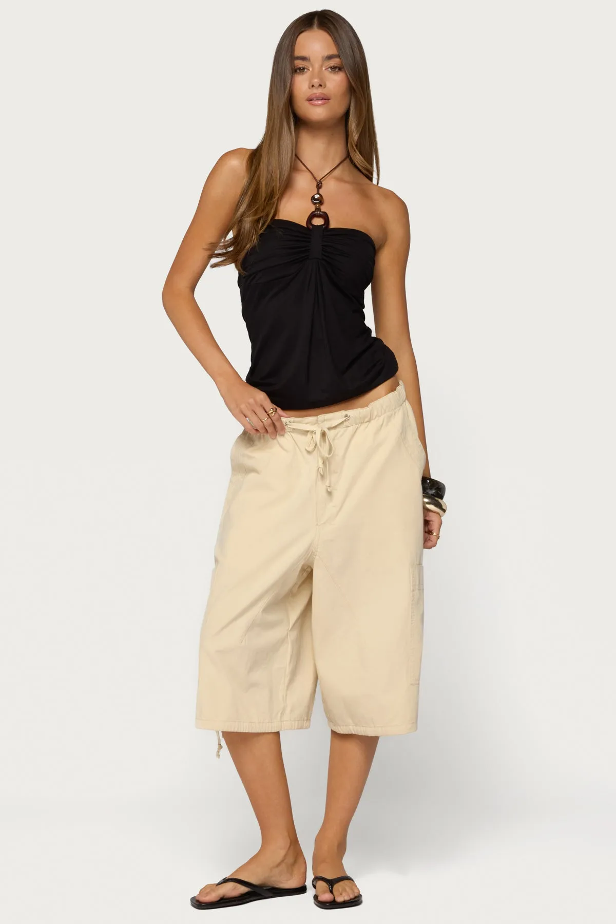 Itzel Ring Gathered Halter Top sold by Edikted product image thumbnail 5