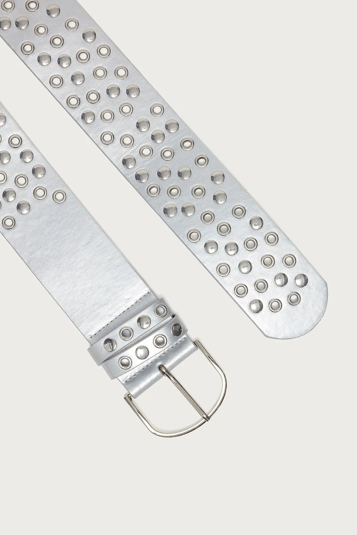 Studded Grommet Faux Leather Belt sold by Edikted product image thumbnail 3