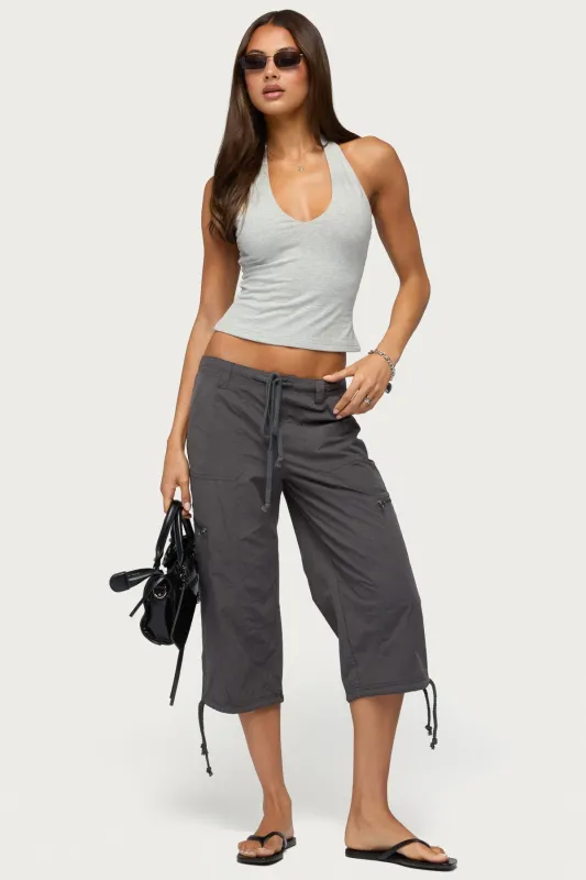 Lilith Cargo Capri Pants made by Edikted