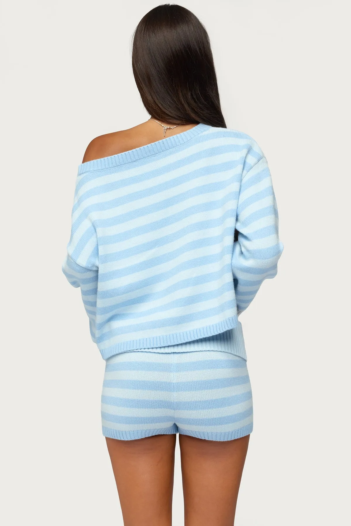 Saphi Striped Oversized Knit Sweater sold by Edikted product image thumbnail 4