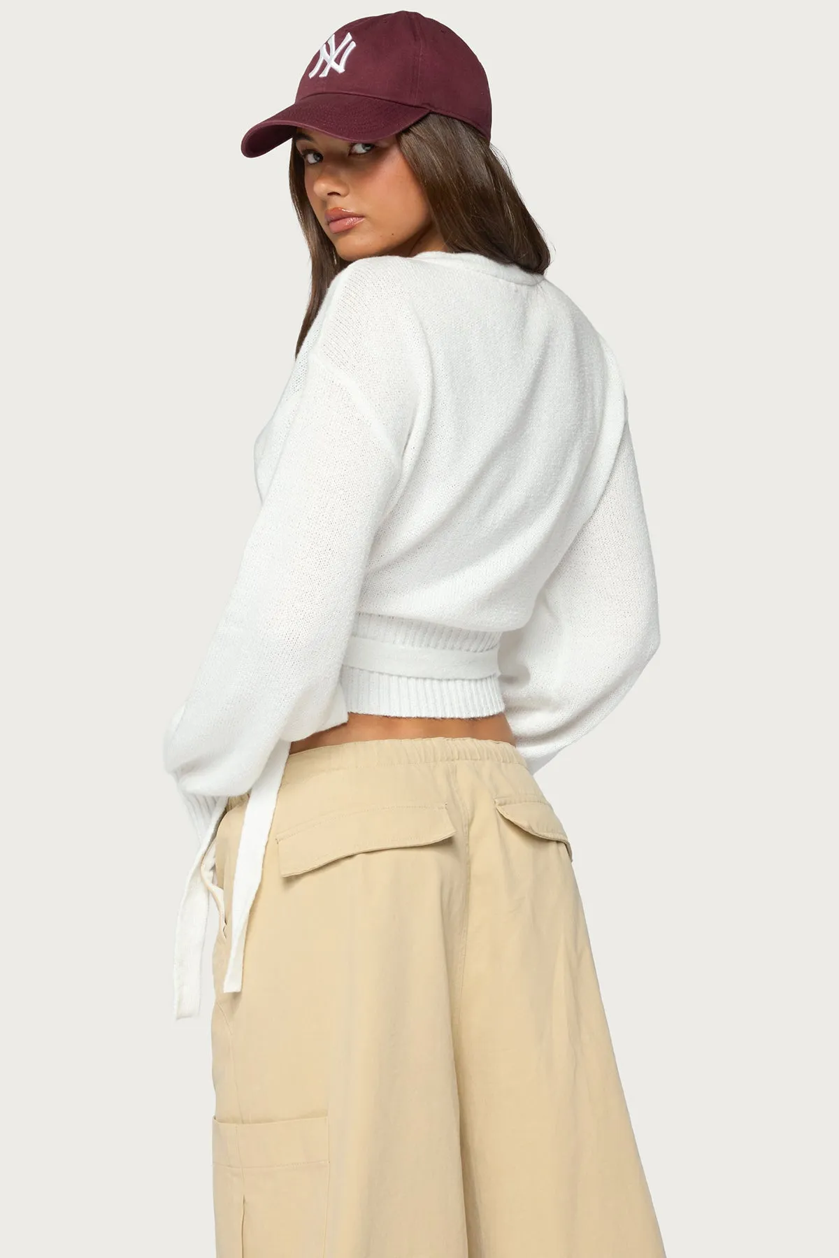Stella Wrap Knit Cardigan sold by Edikted product image thumbnail 5