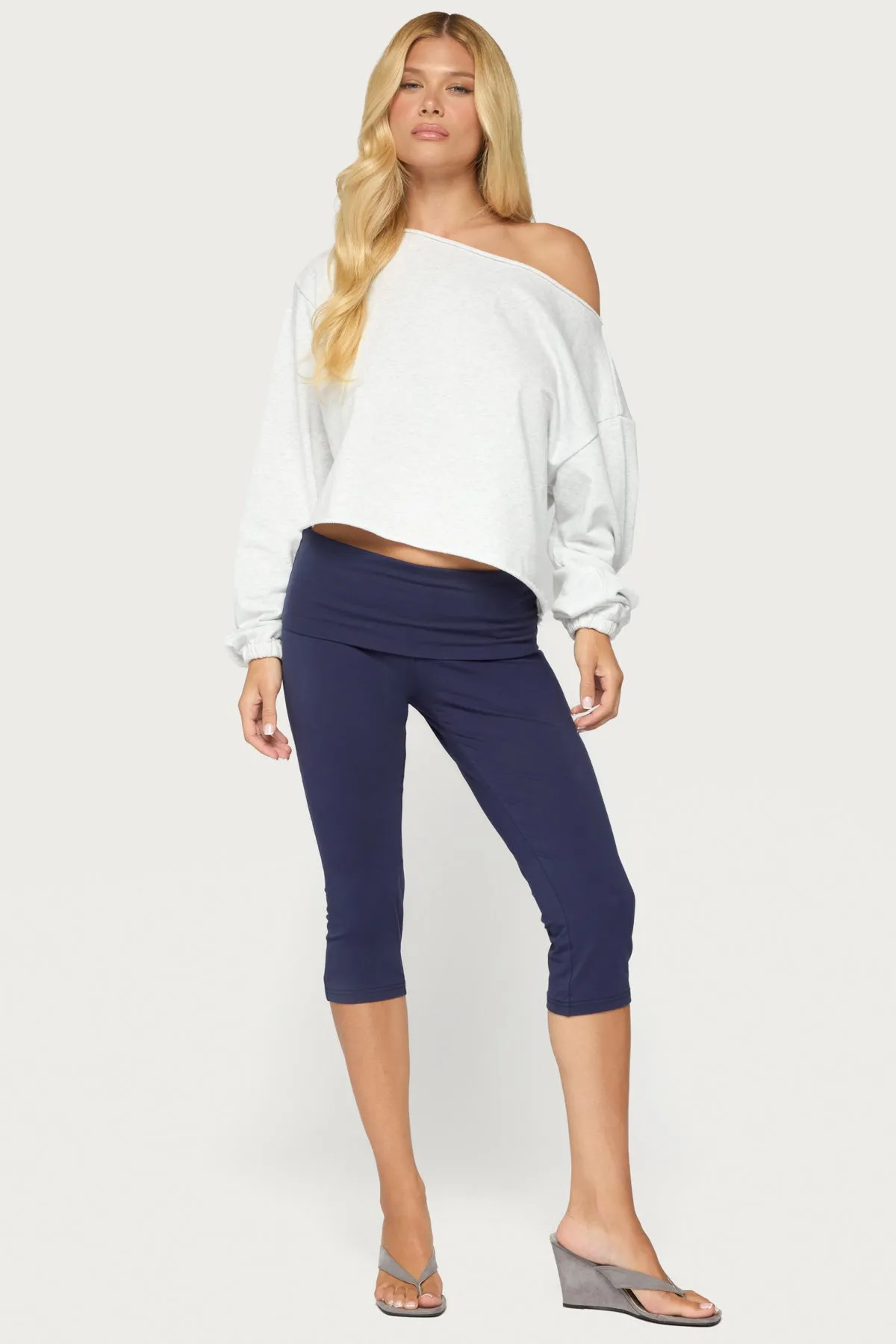 Rocio Foldover Capri Pants sold by Edikted product image thumbnail 5