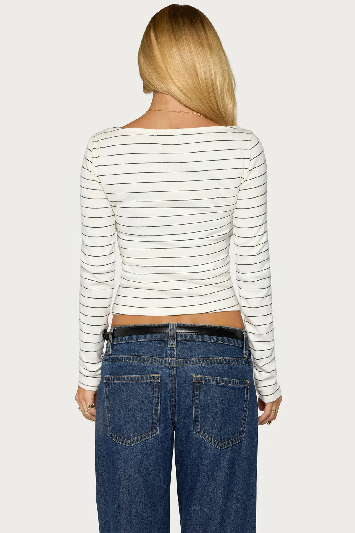 Tamarya Striped Long Sleeve Top sold by Edikted product image thumbnail 5