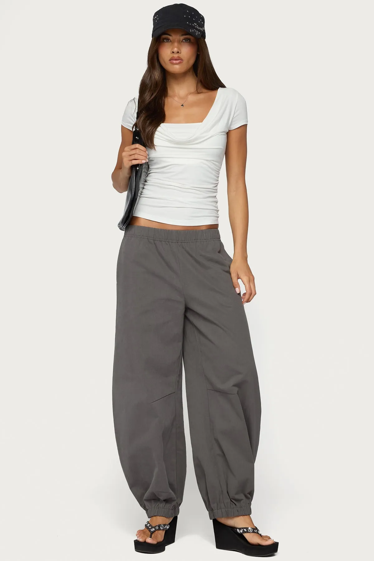 Yoya Layered Cowl Neck Top sold by Edikted product image thumbnail 2