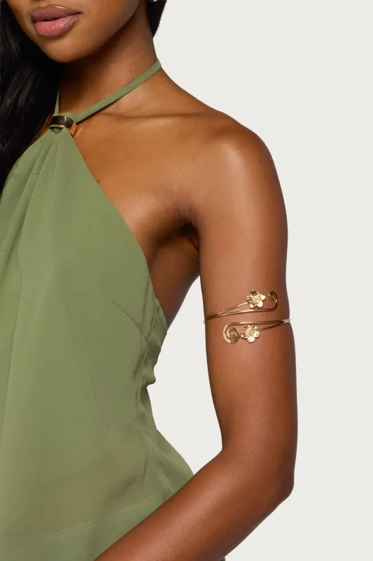 Flower Swirl Arm Cuff made by Edikted