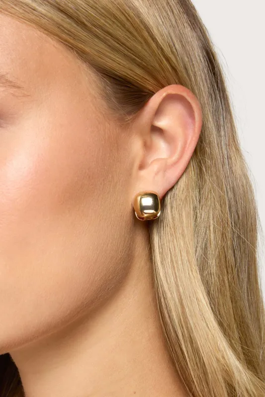 Square Huggy Hoop Earrings made by Edikted