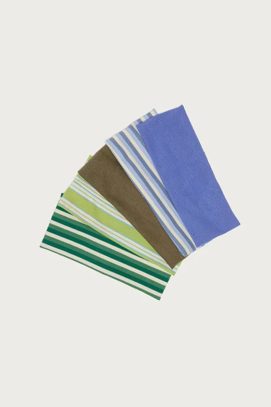 Mixed Stripe Ribbed Headband Pack made by Edikted