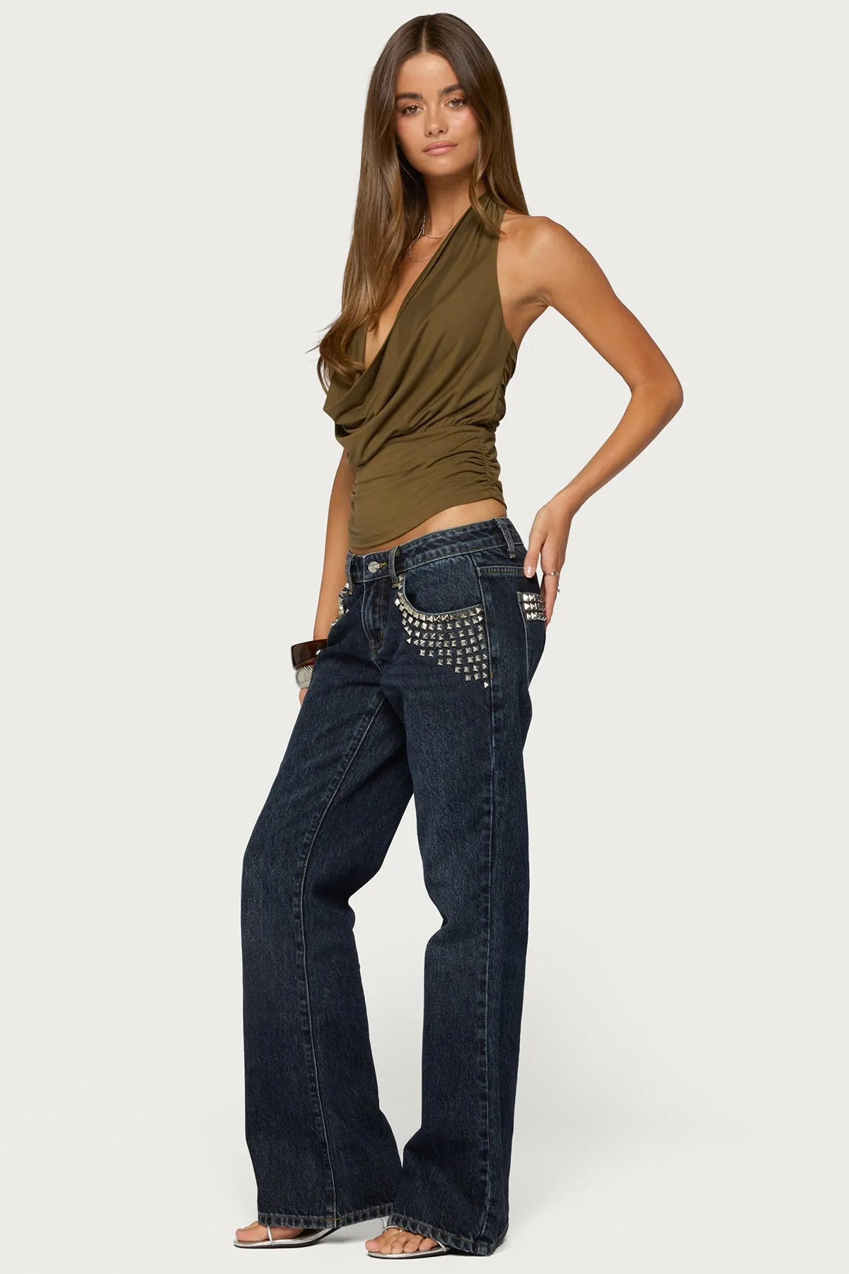 Gaila Strappy Back Cowl Neck Top sold by Edikted product image thumbnail 4