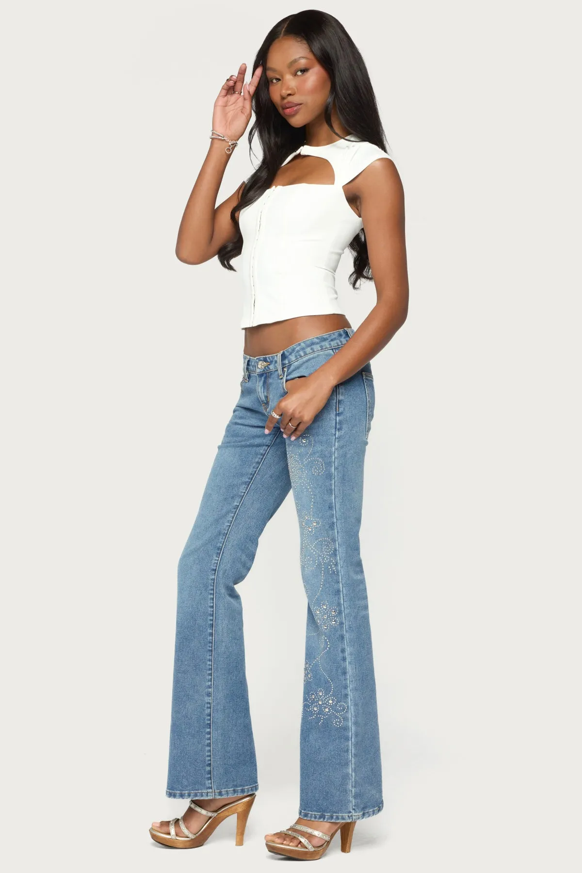 Dava Hook & Eye Cutout Corset sold by Edikted product image thumbnail 5