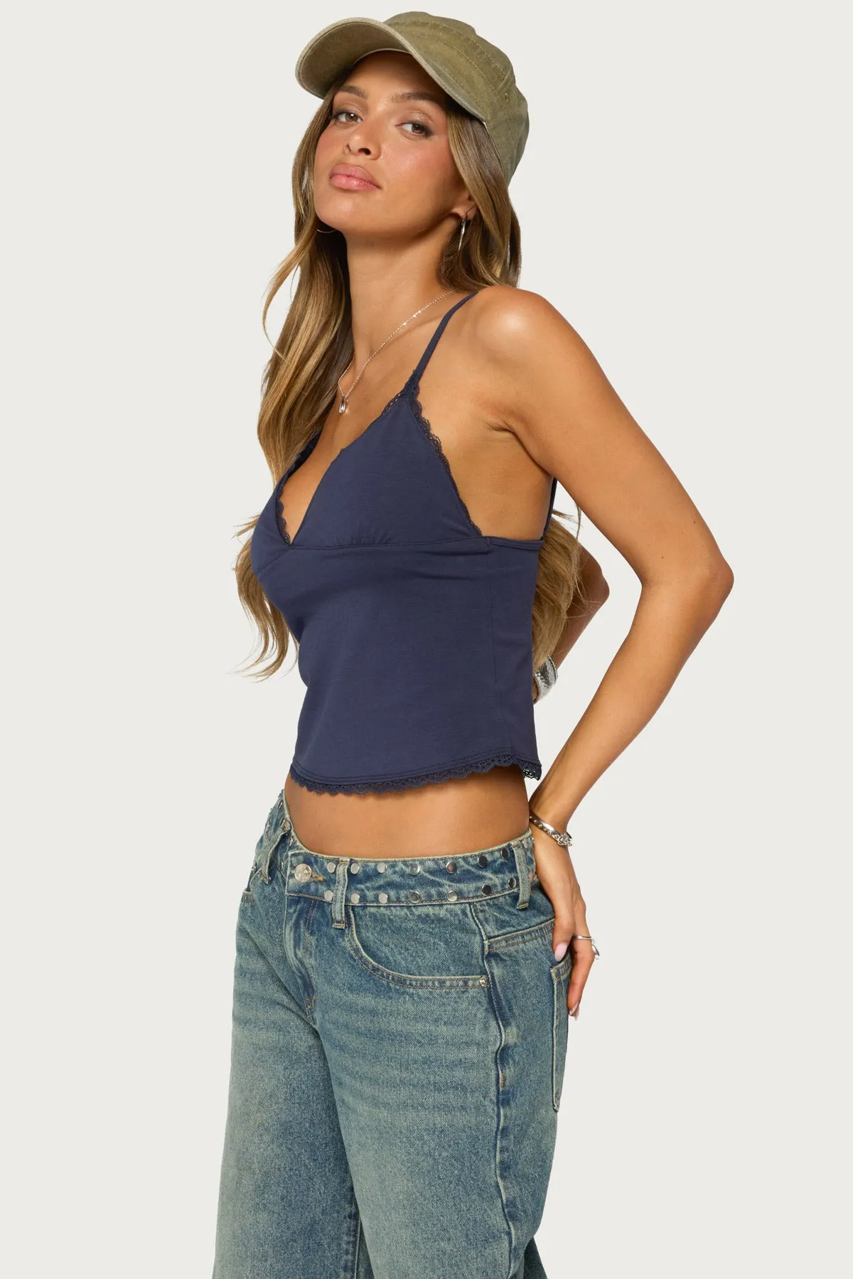 Lotto Lacey V Neck Tank Top sold by Edikted product image thumbnail 3