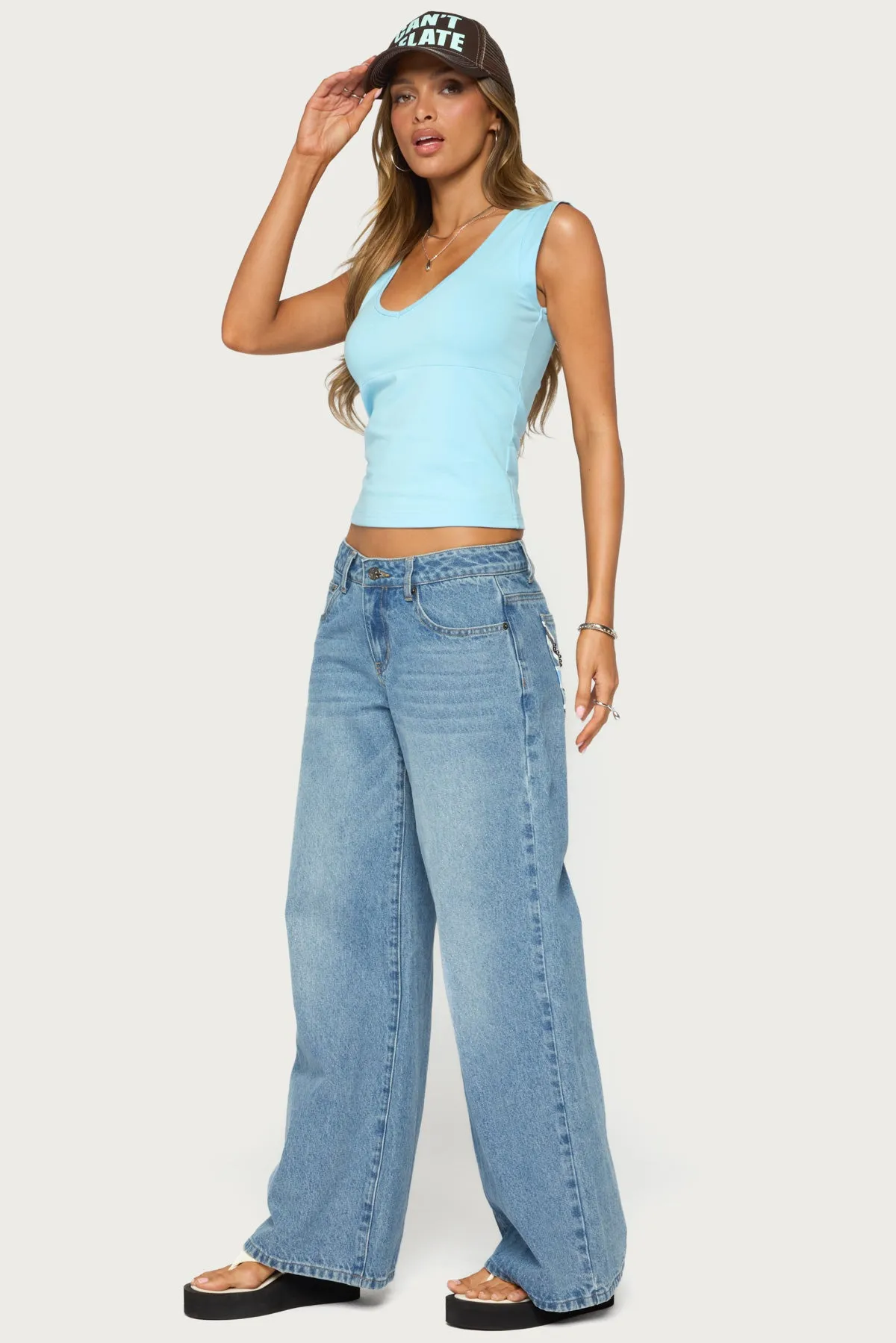 Eloya V Neck Top sold by Edikted product image thumbnail 4