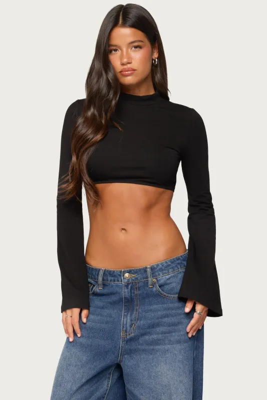 Deya High Neck Cropped Top made by Edikted