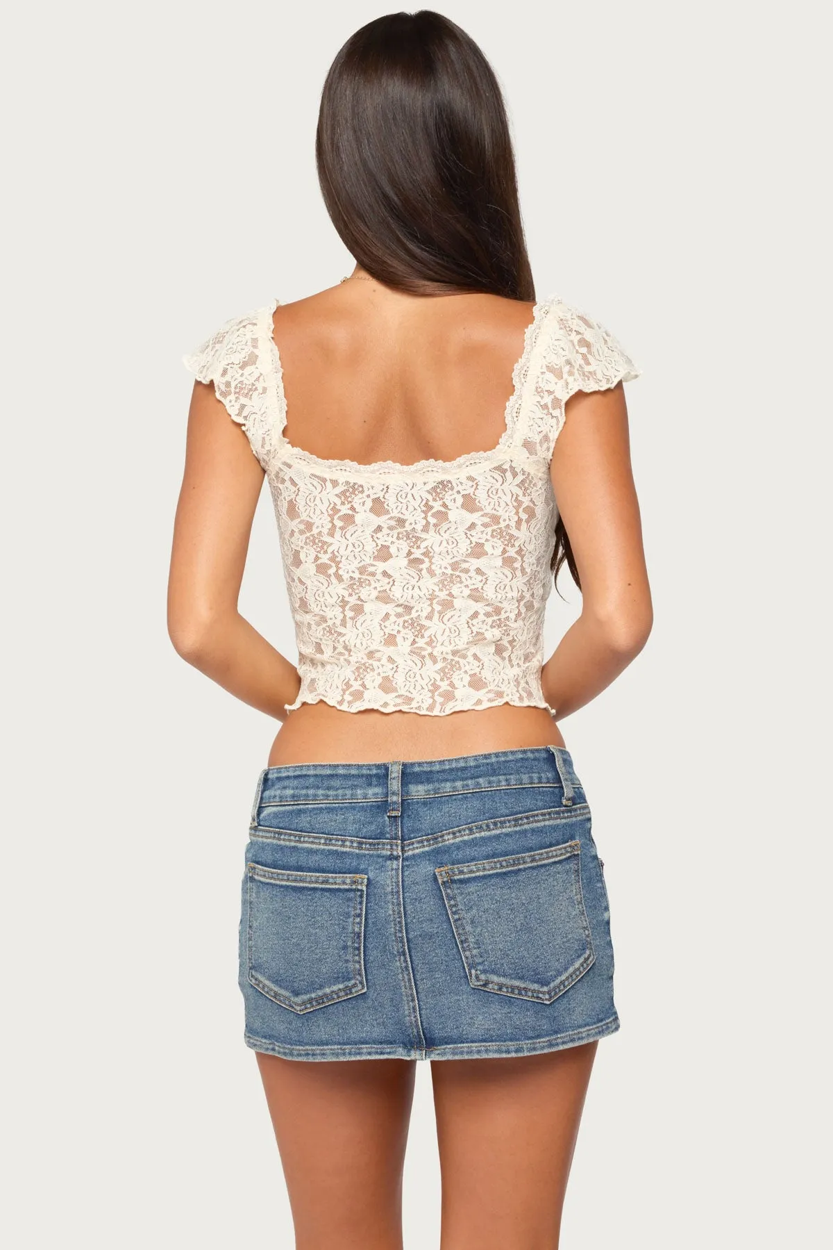 Haile Lace Top sold by Edikted product image thumbnail 4