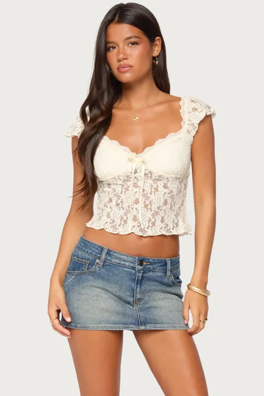 Haile Lace Top made by Edikted