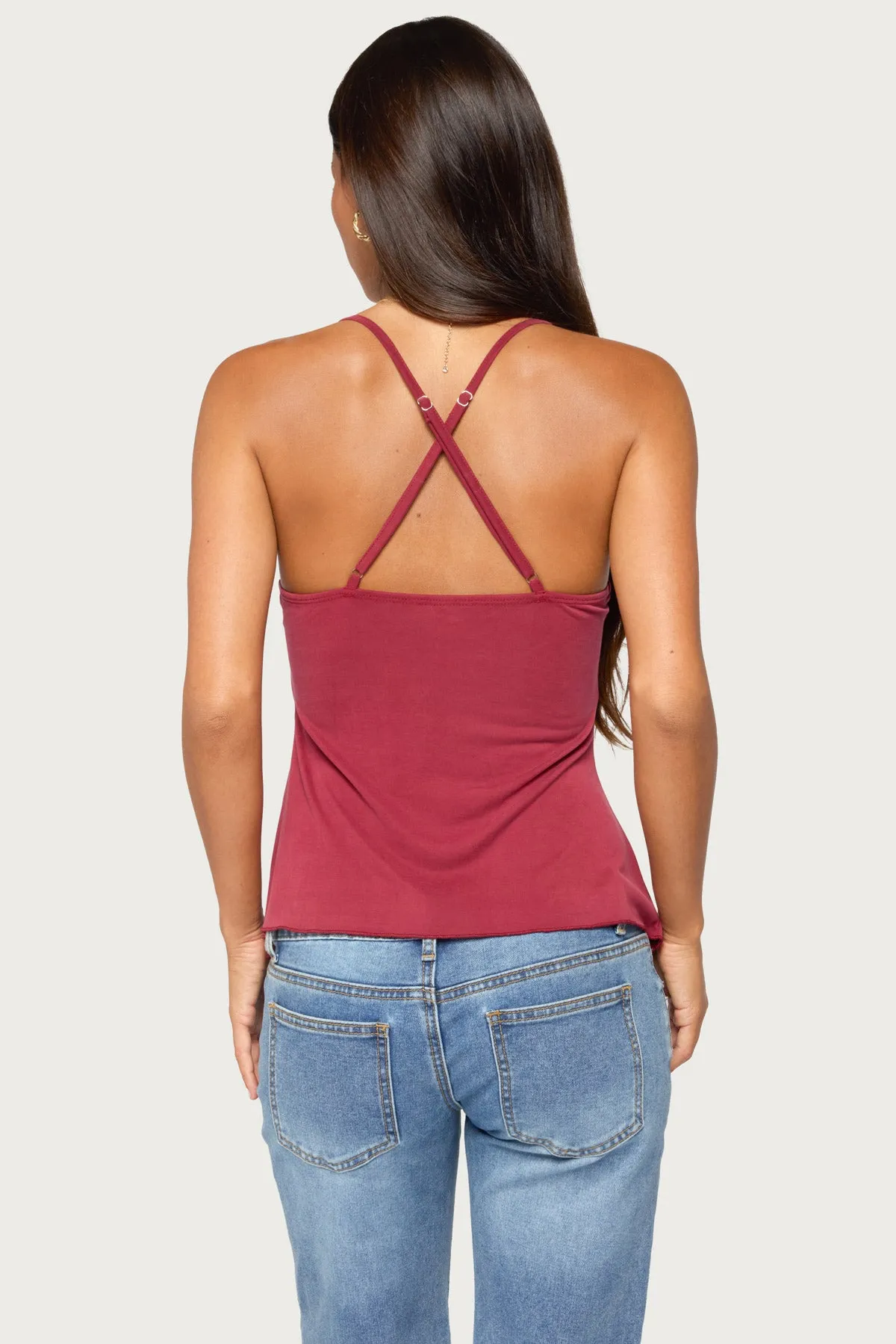 Kirstine Bead Patch Tank Top sold by Edikted product image thumbnail 4