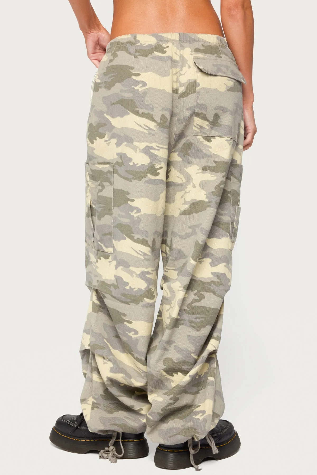 Emzi Baggy Cotton Cargo Pants sold by Edikted product image thumbnail 5