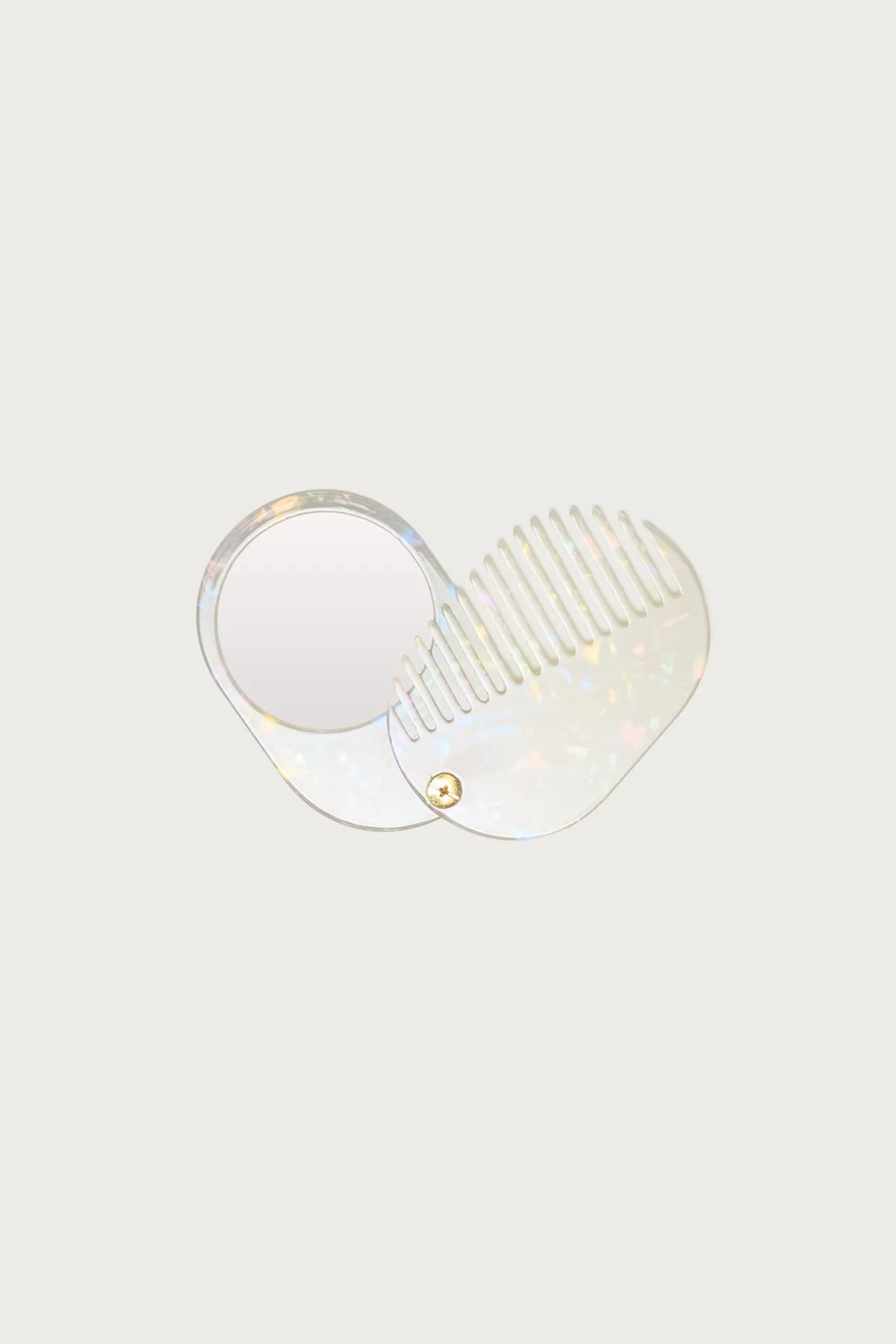 Compact Travel Comb & Mirror sold by Edikted product image thumbnail 2