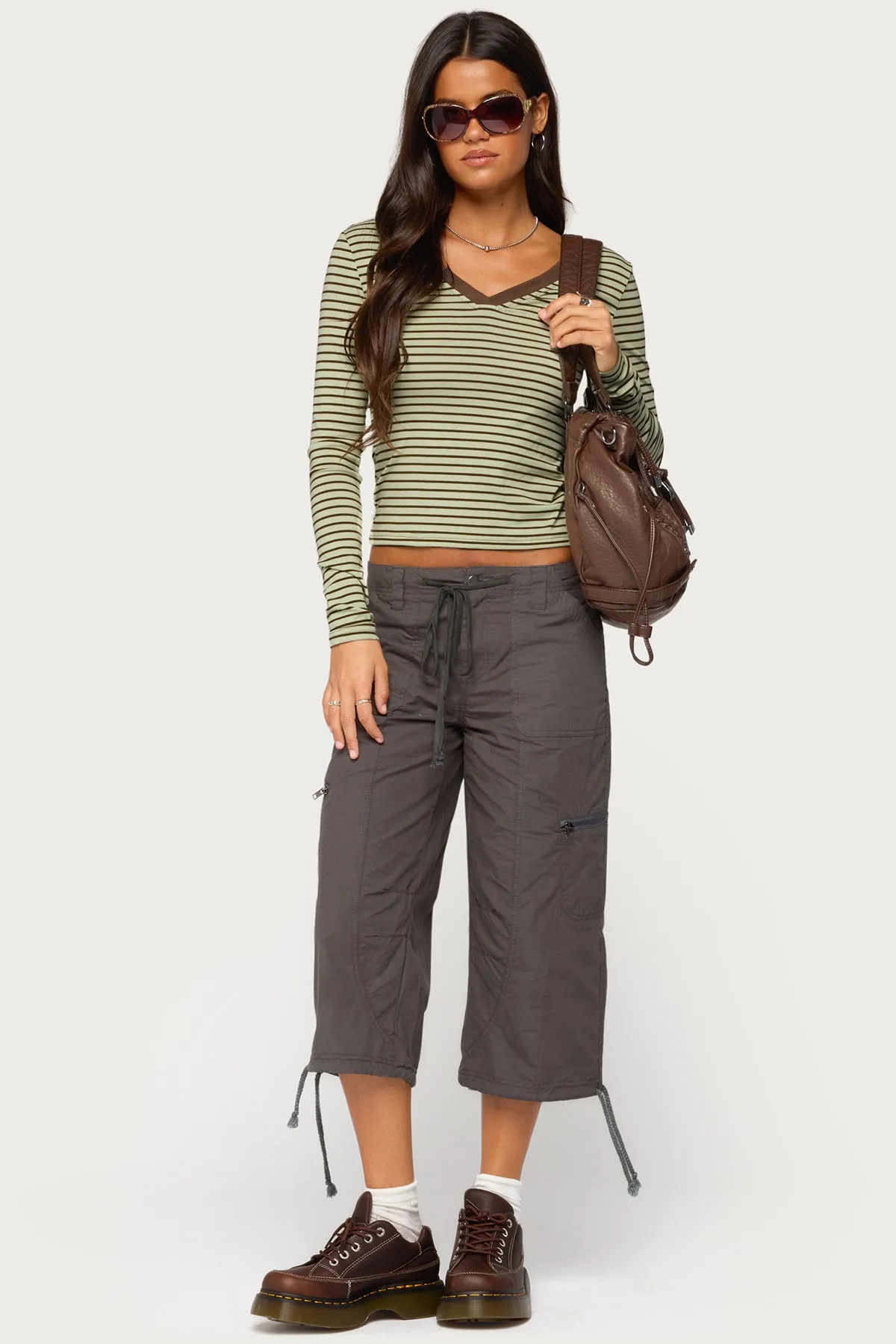 Yania Striped Long Sleeve Top sold by Edikted product image thumbnail 2