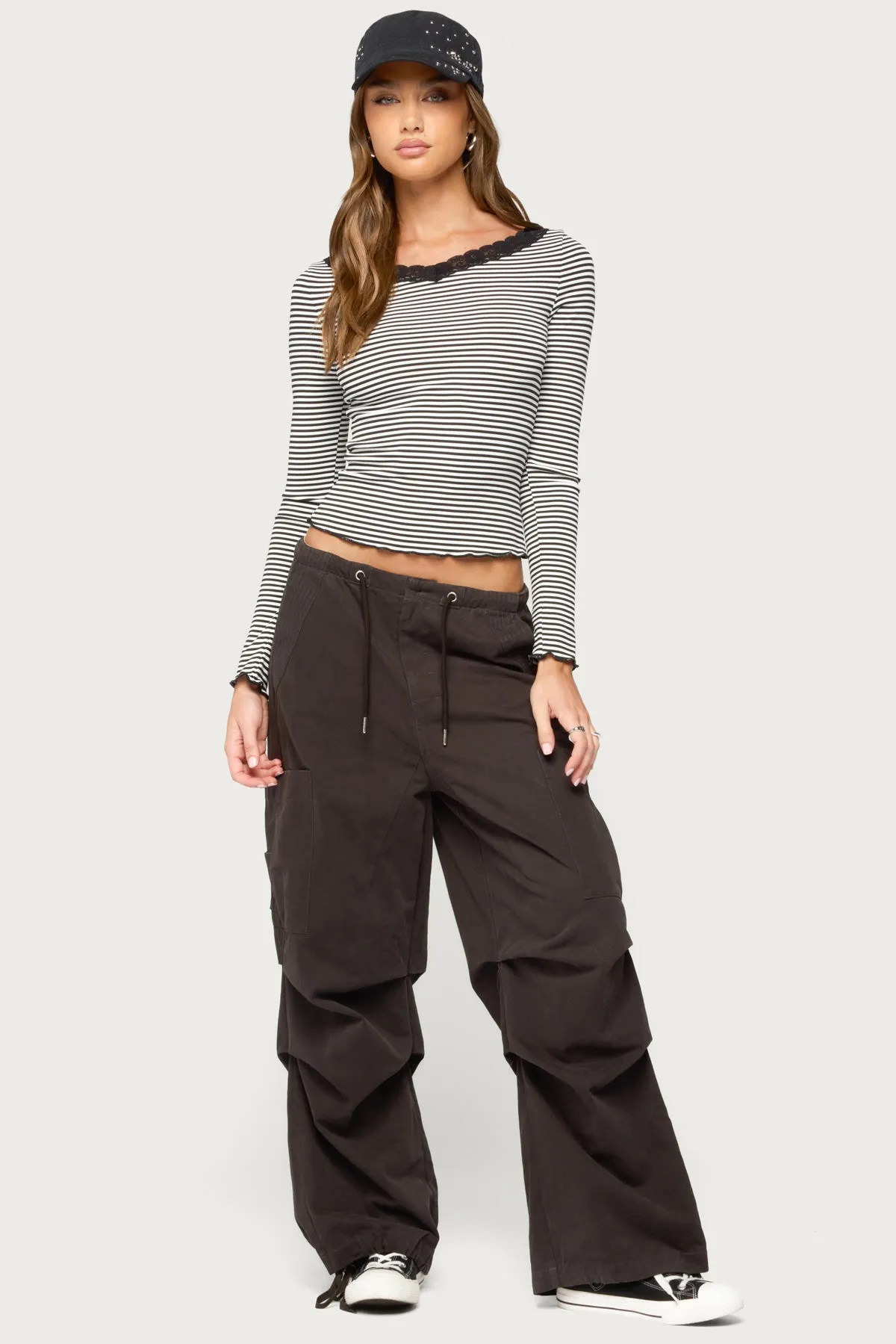 Jaela Lacey Striped Top sold by Edikted product image thumbnail 5