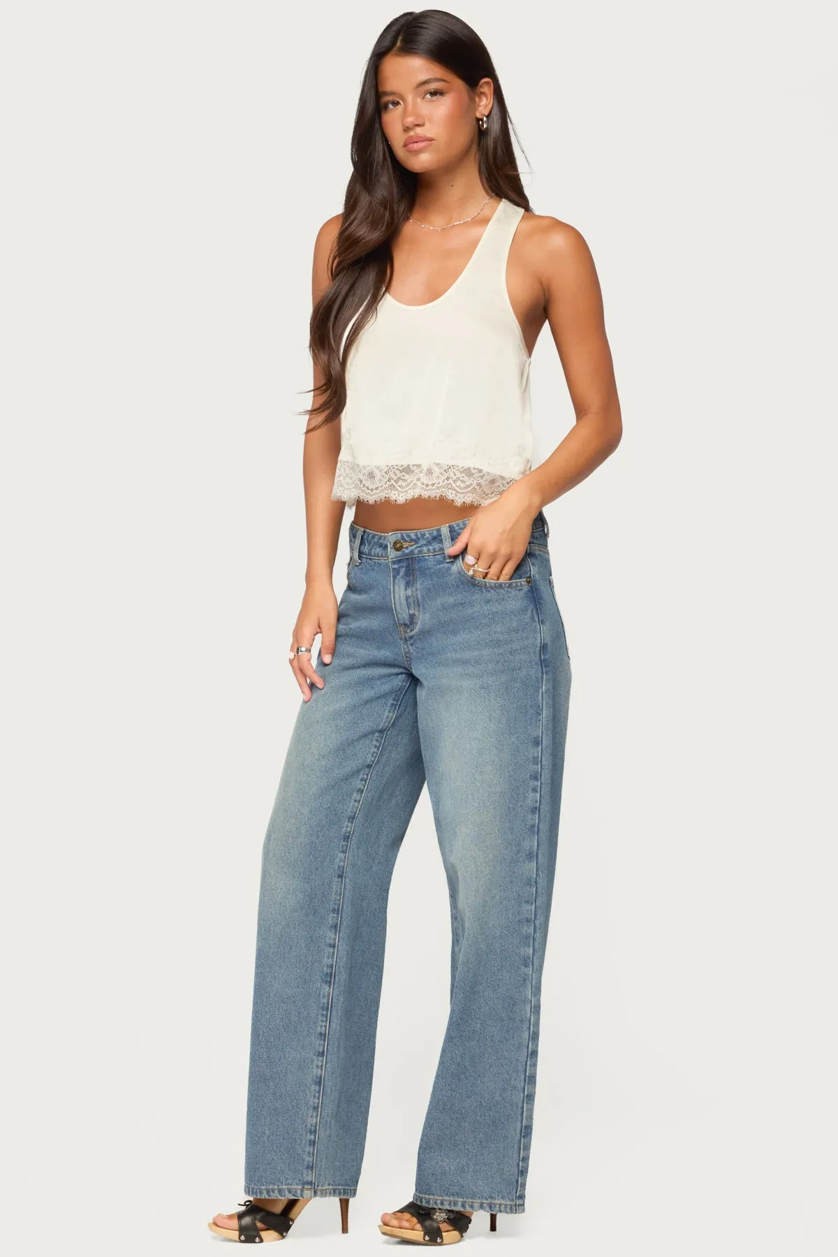Onie Lacey Satin Effect Tank Top sold by Edikted product image thumbnail 4