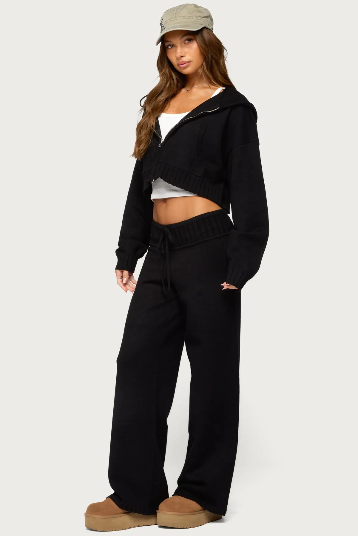Russell Knit Hooded Cardigan sold by Edikted product image thumbnail 4