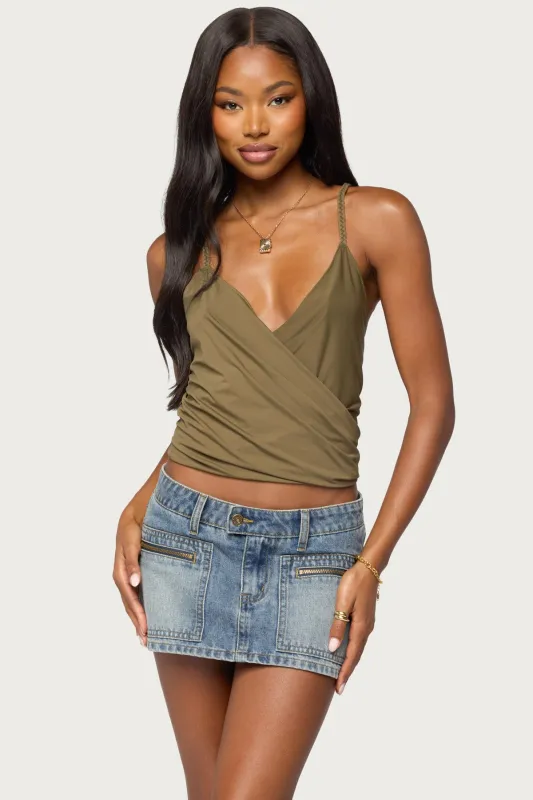 Tippie Backless Cowl Neck Top made by Edikted