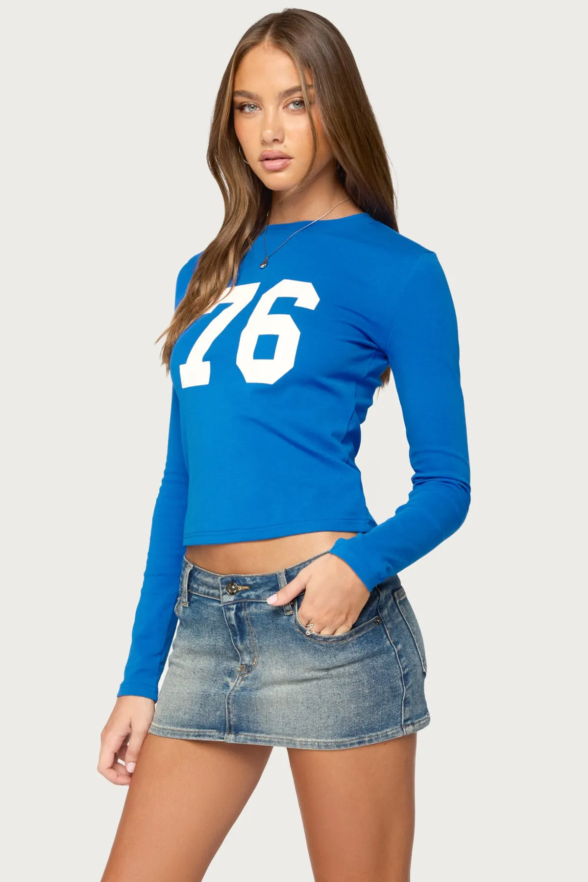 76 Long Sleeve T Shirt sold by Edikted product image thumbnail 3