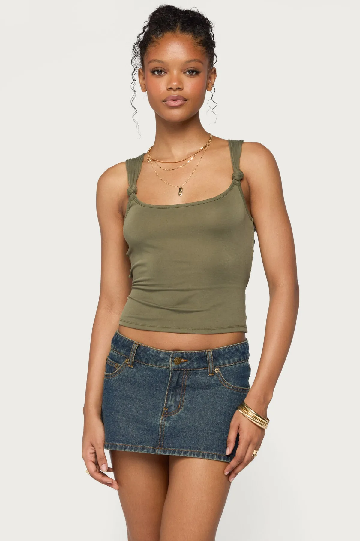 Faire Strappy Tank Top sold by Edikted product image thumbnail 2