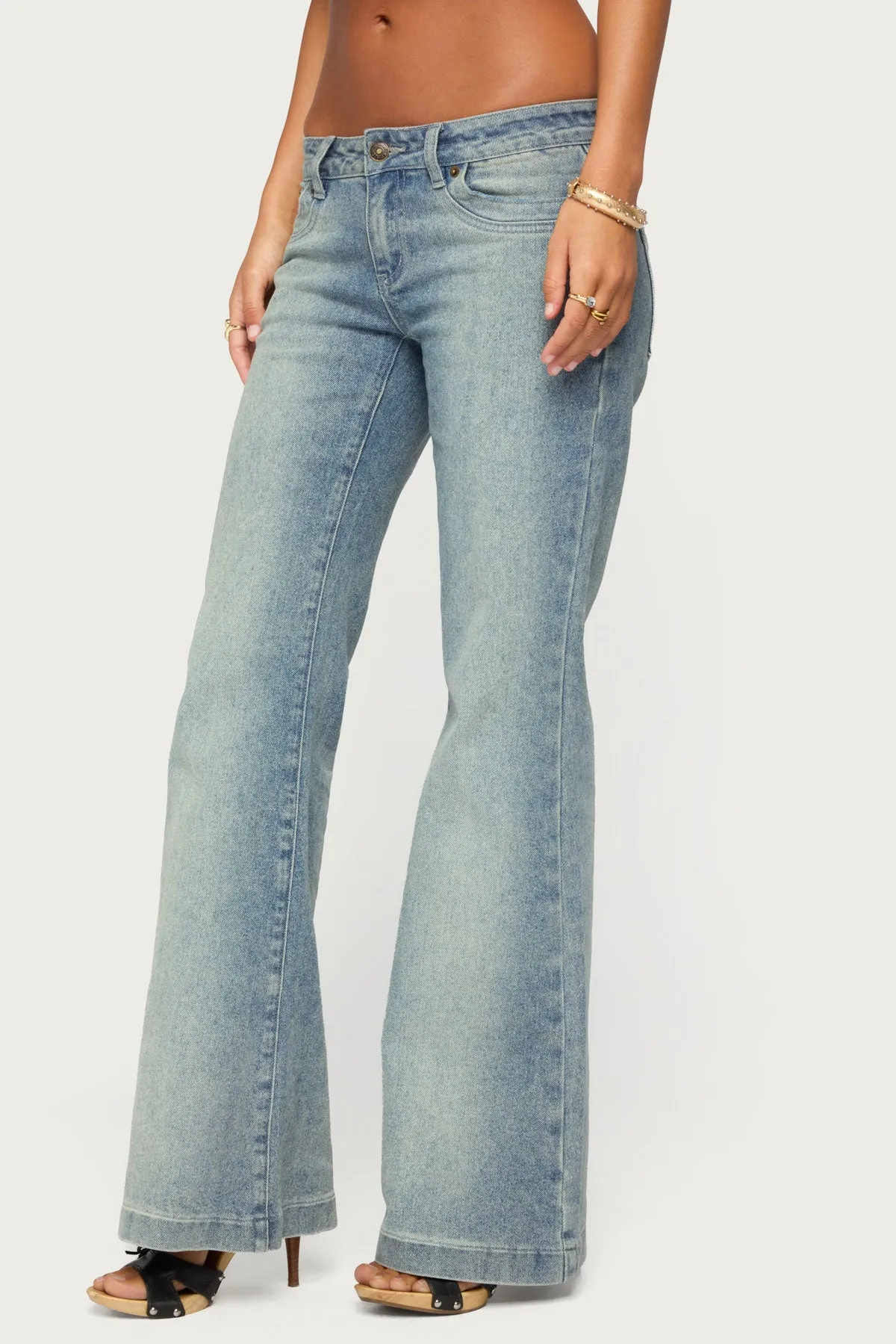 Bunni Low Rise Bootcut Jeans sold by Edikted product image thumbnail 3