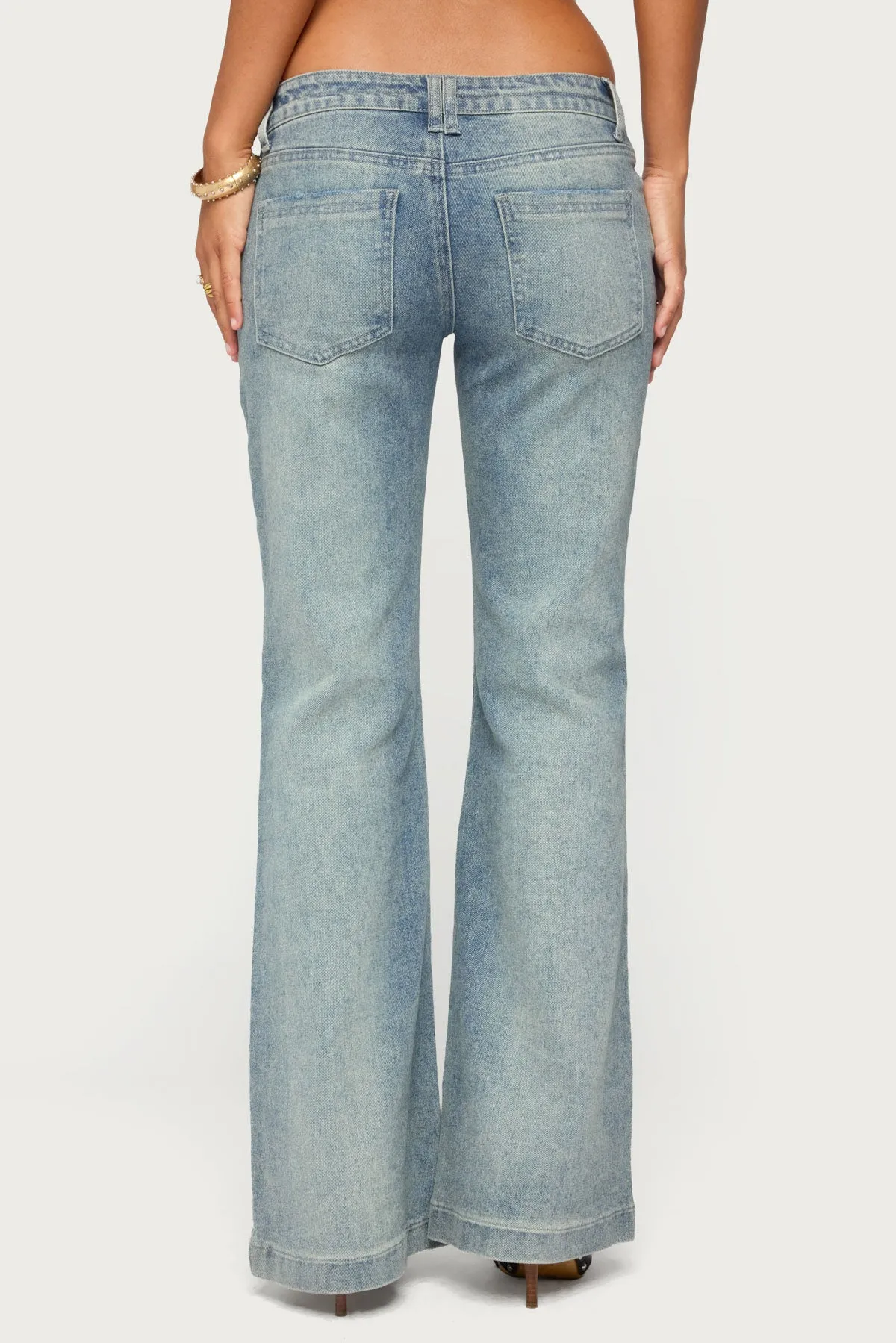 Bunni Low Rise Bootcut Jeans sold by Edikted product image thumbnail 4