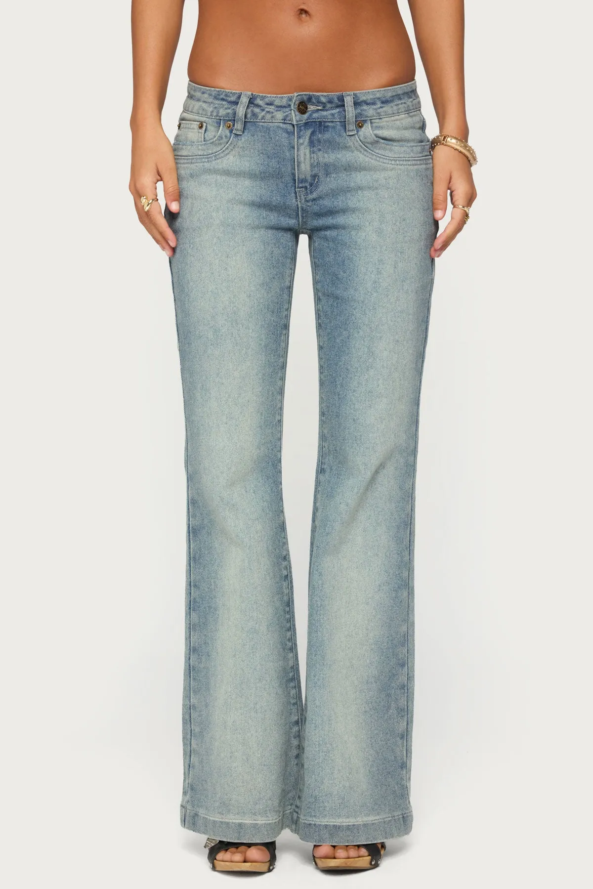 Bunni Low Rise Bootcut Jeans sold by Edikted product image thumbnail 2