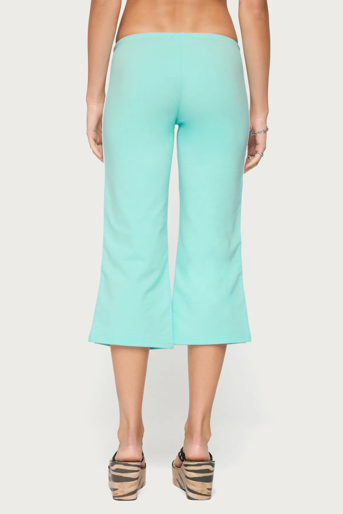 Milene Contrast French Terry Capri Pants sold by Edikted product image thumbnail 4