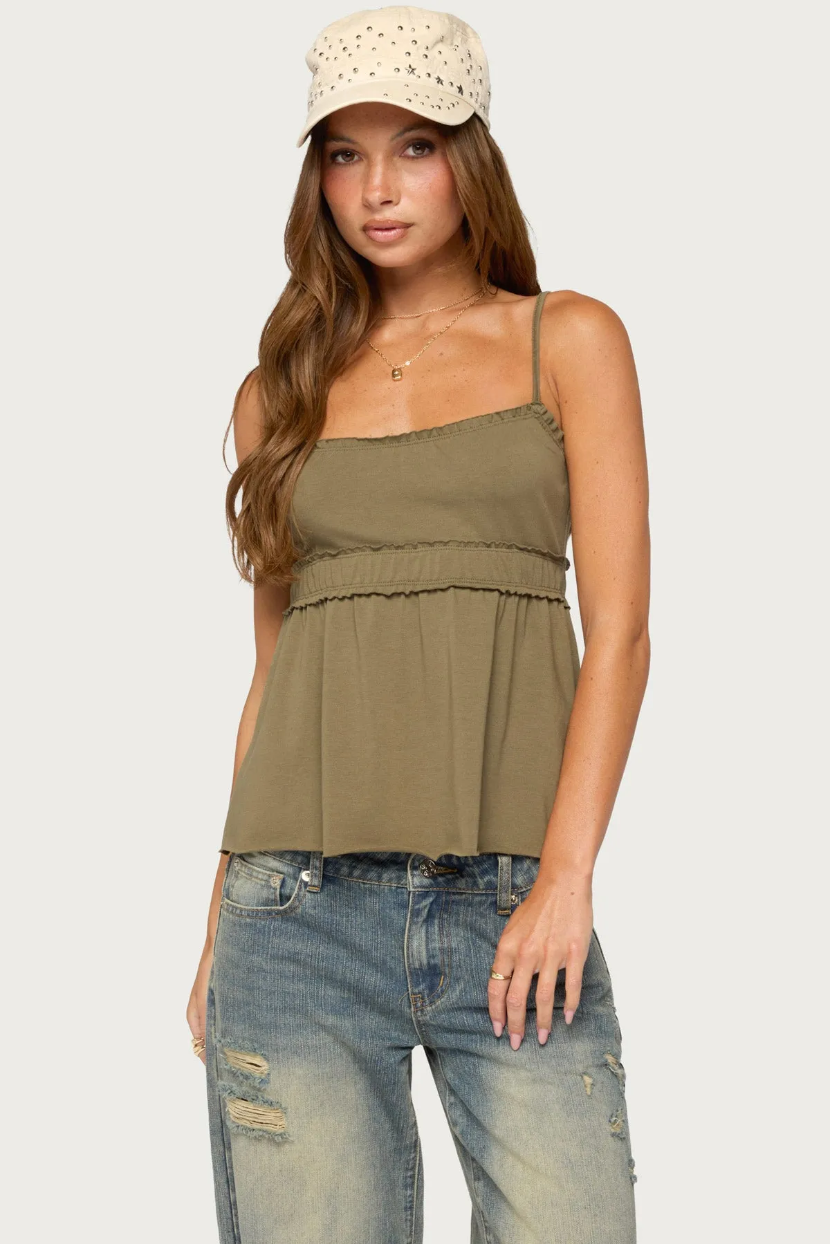 Zepher Lettuce Tank Top sold by Edikted