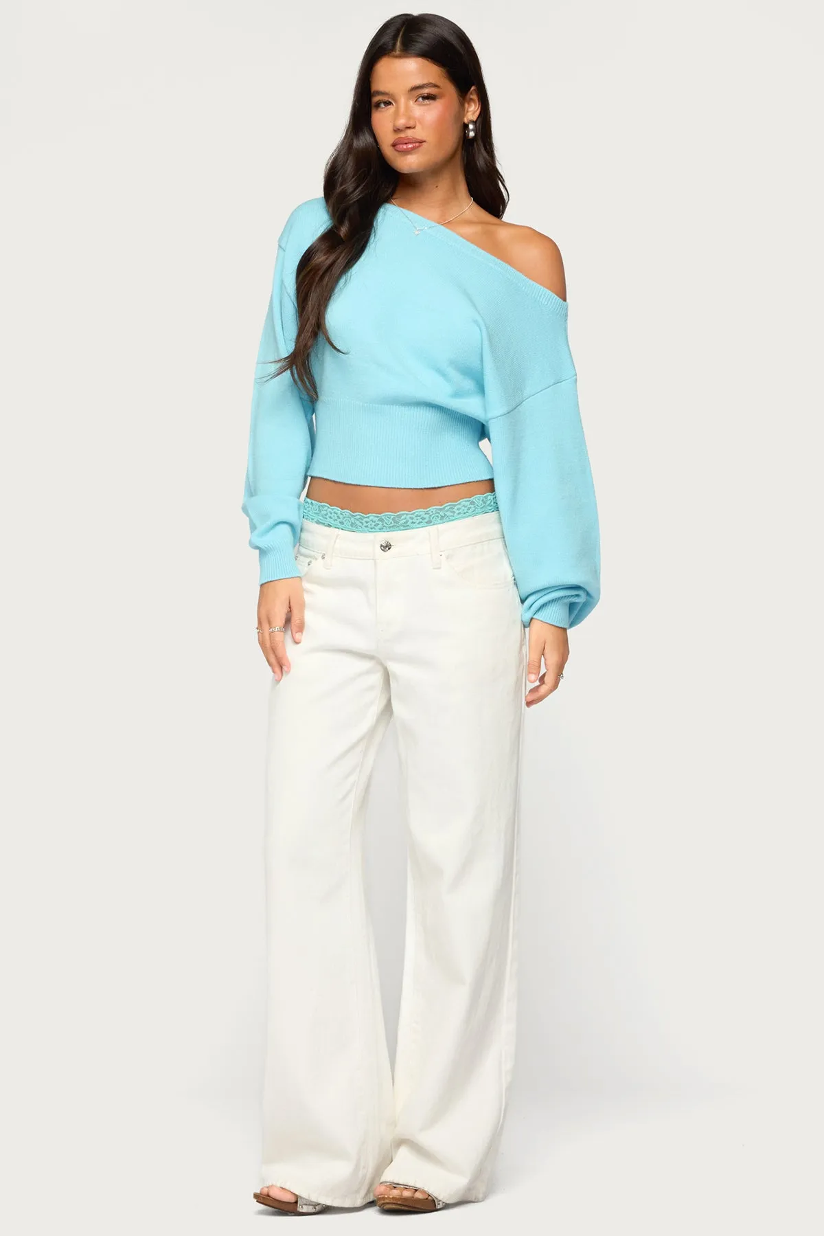 Ravenna Off Shoulder Sweater sold by Edikted product image thumbnail 4