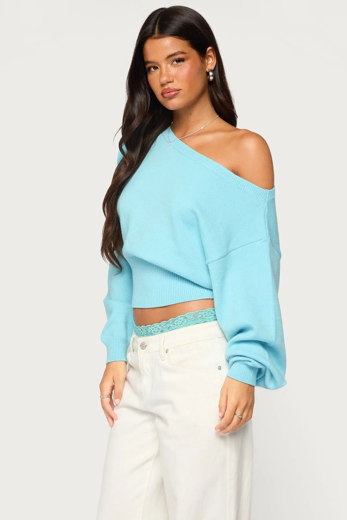 Ravenna Off Shoulder Sweater sold by Edikted product image thumbnail 3