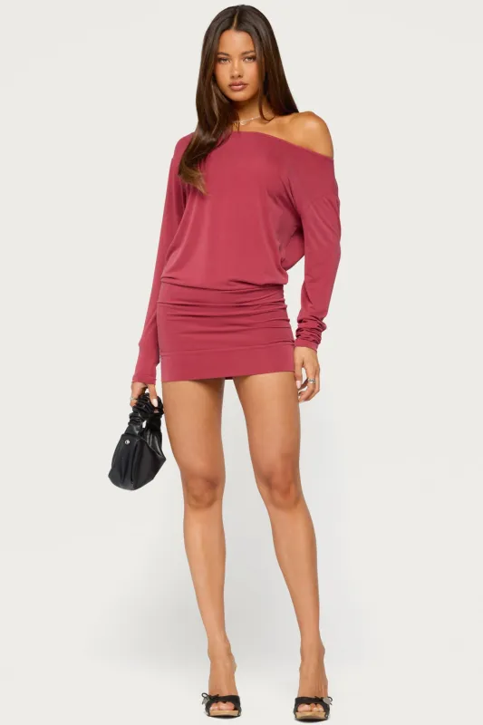 Peila Off Shoulder Mini Dress made by Edikted