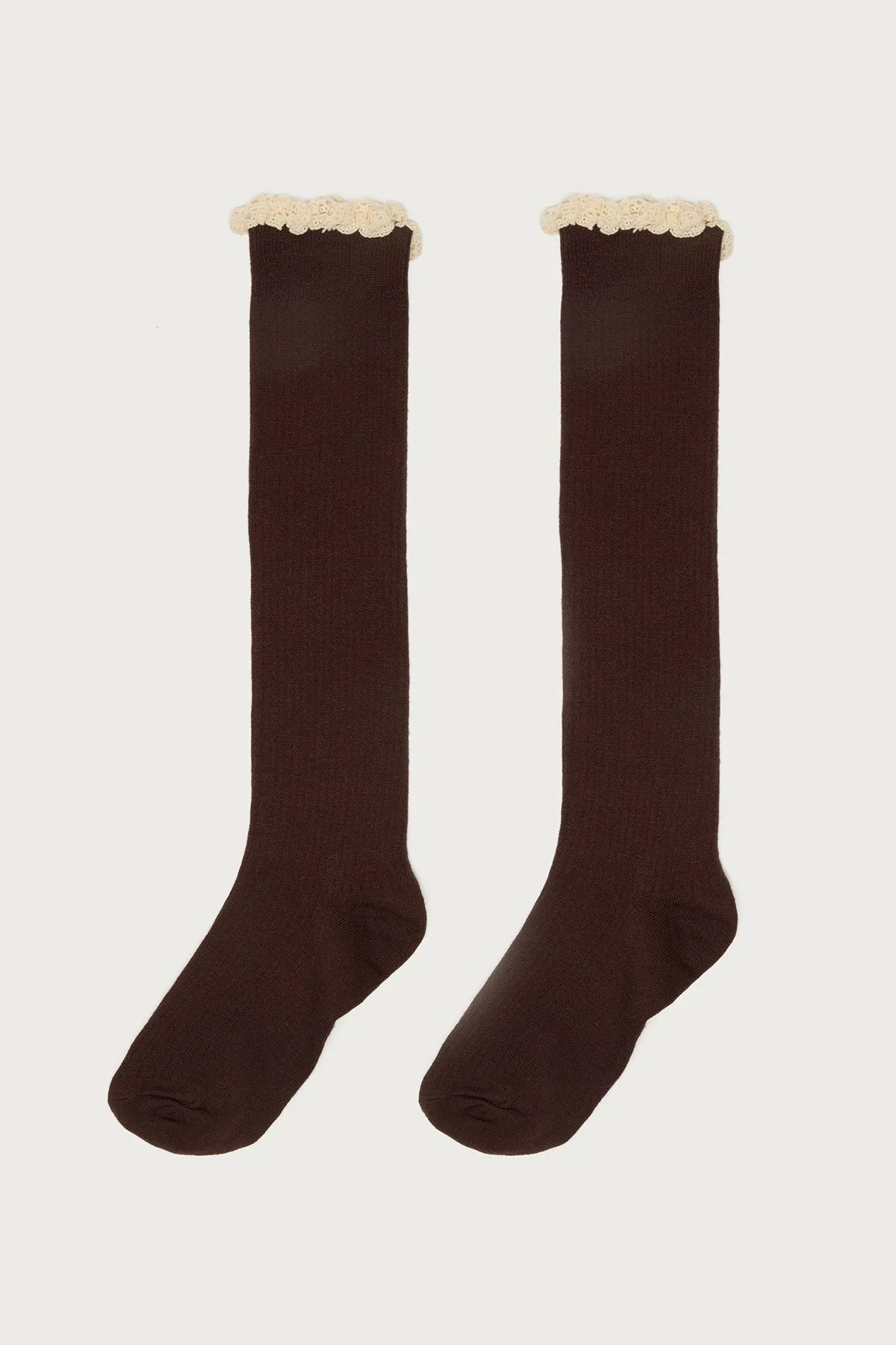 Lacey Ruffle Knee High Socks sold by Edikted product image thumbnail 5