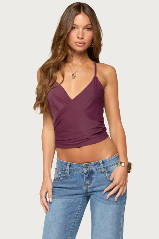 Tippie Backless Cowl Neck Top made by Edikted