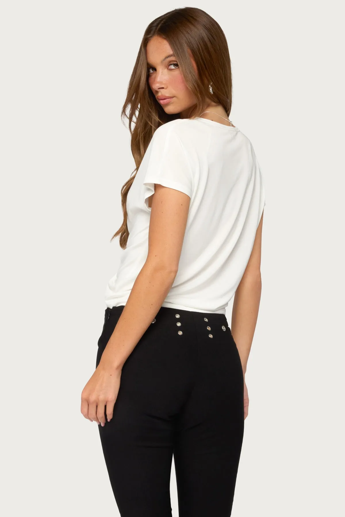 Marisse Tie Front Top sold by Edikted product image thumbnail 4
