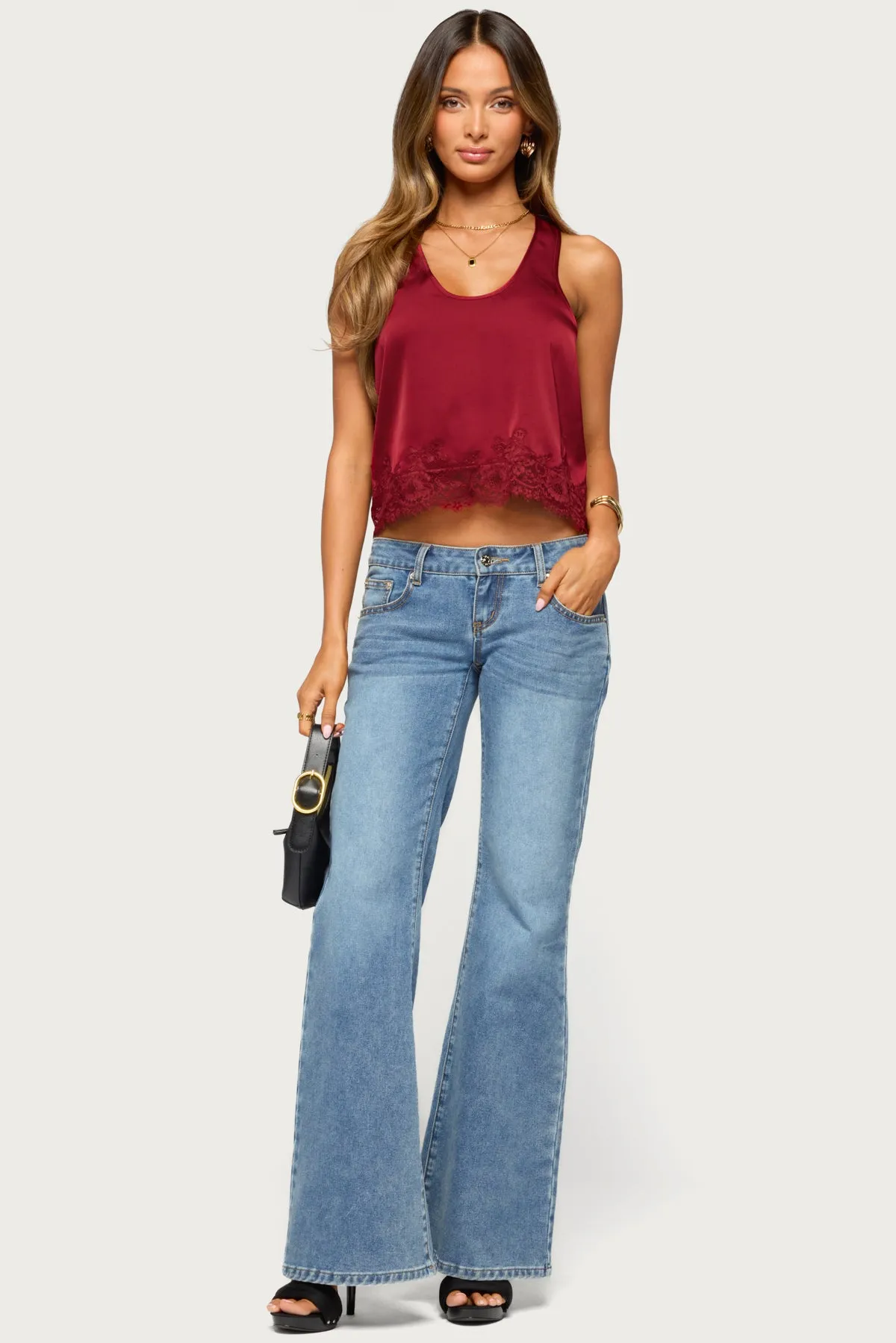 Onie Lacey Satin Effect Tank Top sold by Edikted product image thumbnail 2