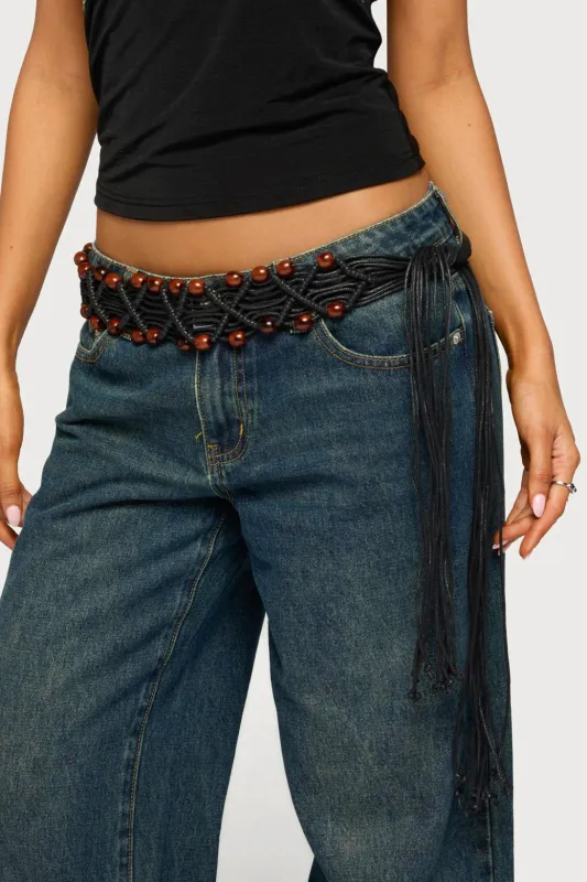Beaded Crochet Belt made by Edikted