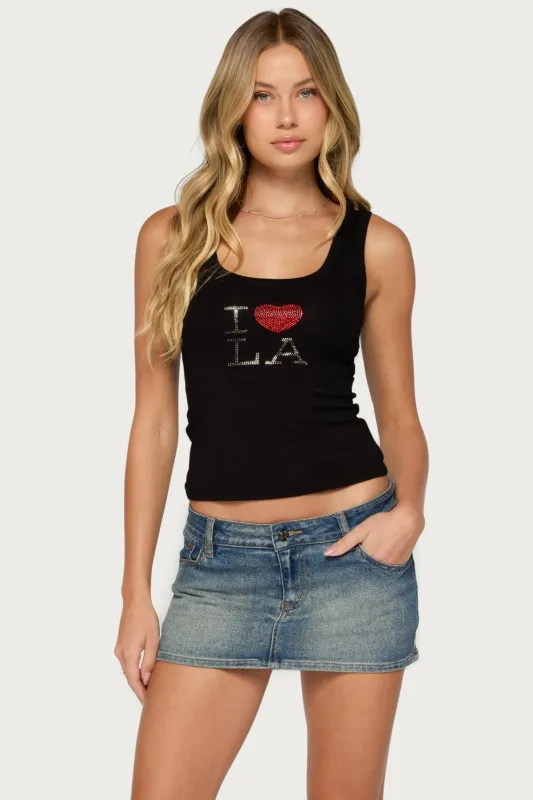 I Heart LA Tank Top made by Edikted