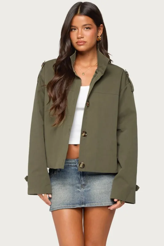 Beira Button Up Jacket made by Edikted